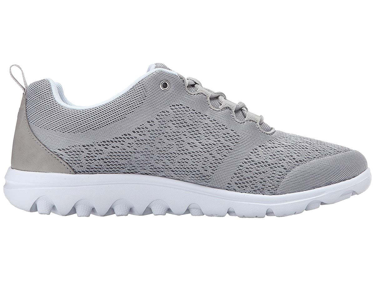 Propet Women's TravelActiv Shoes D(W) Silver Women's Shoe 8 D(W) W5102 ...