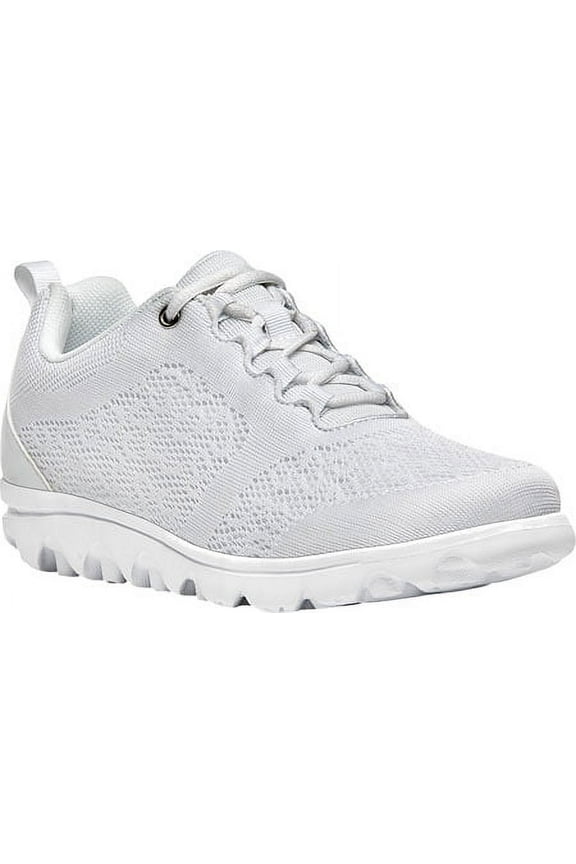 Women's TravelActiv Lace Up Sneakers White Mesh EVA 8.5 4E