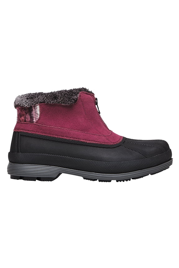 Lumi Ankle Zip WBX012S 5.5 inch Women's Waterproof Boot : 6 XX-Wide (4E) Berry Zipper