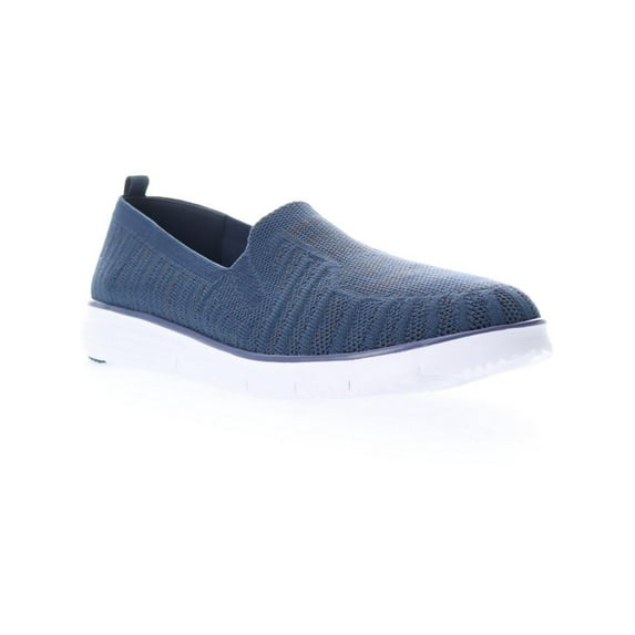 Propet Womens Travel Fit Striped Comfort Slip-On Sneakers