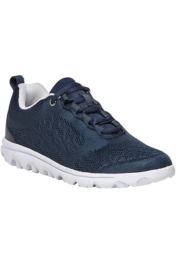 women's travelactiv walking shoe, navy, 8.5 narrow