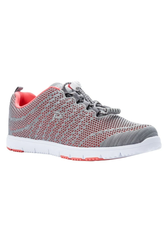 Propét Women's Travel Walker Evo Sneaker 1 Coral/Grey