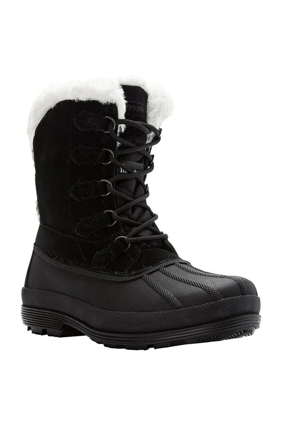 womens Lumi Tall Lace BLACK/WHITE