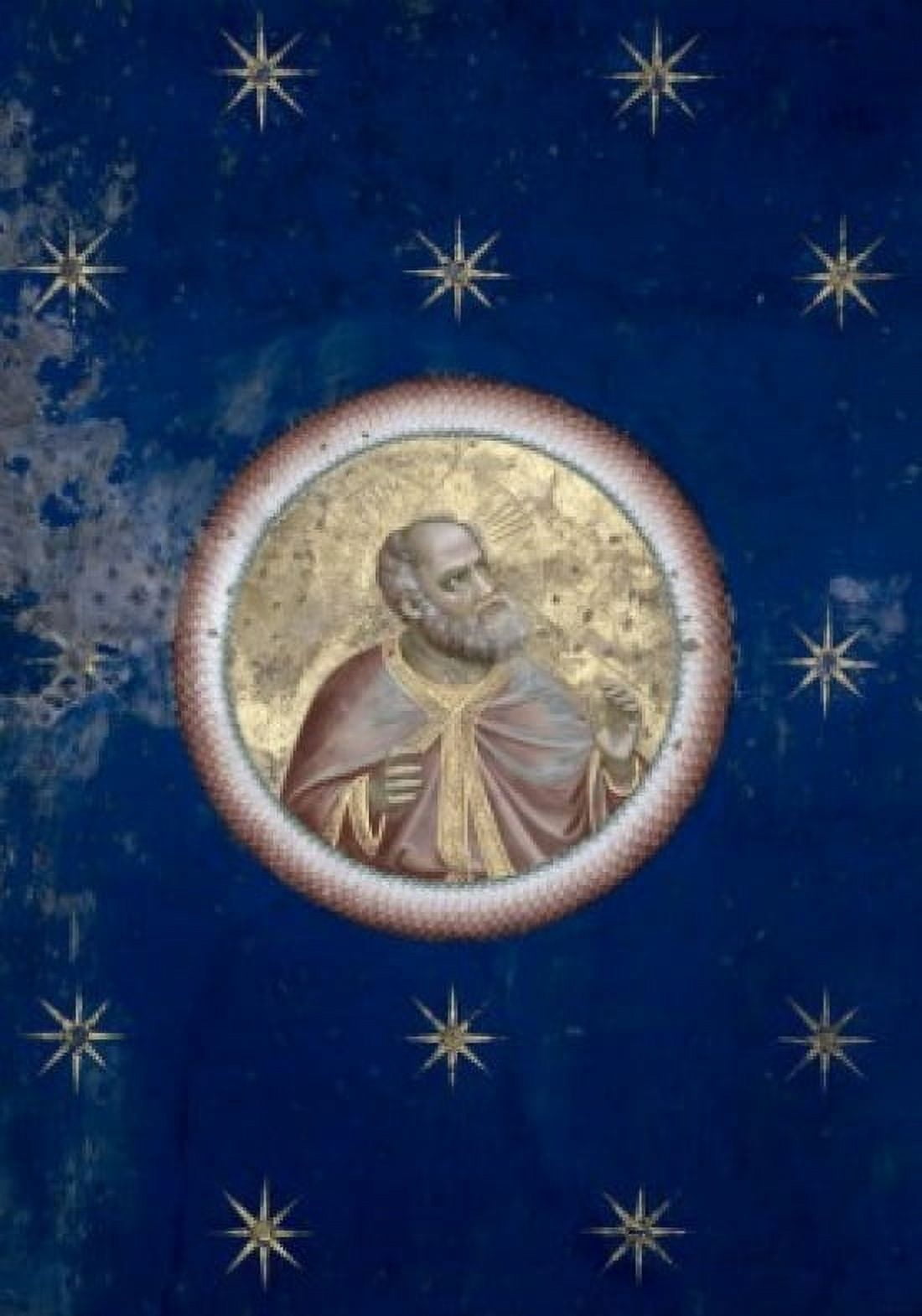 Prophet - Detail Of Ceiling C1305-13 Giotto (ca1266-1337 Italian) Fresco Capella Scrovegni Padua Italy Canvas Art - Giotto di Bondone (24 x 36)