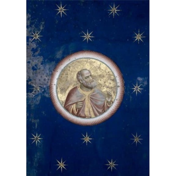 Prophet - Detail of Ceiling C1305-13 Giotto Ca1266-1337 Italian Fresco Capella Scrovegni Padua Italy Poster Print - 18 x 24 in.