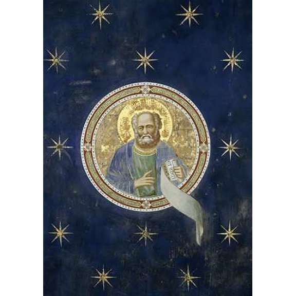 Prophet Malachi - Detail of Ceiling Poster Print by Giotto (10 x 14)