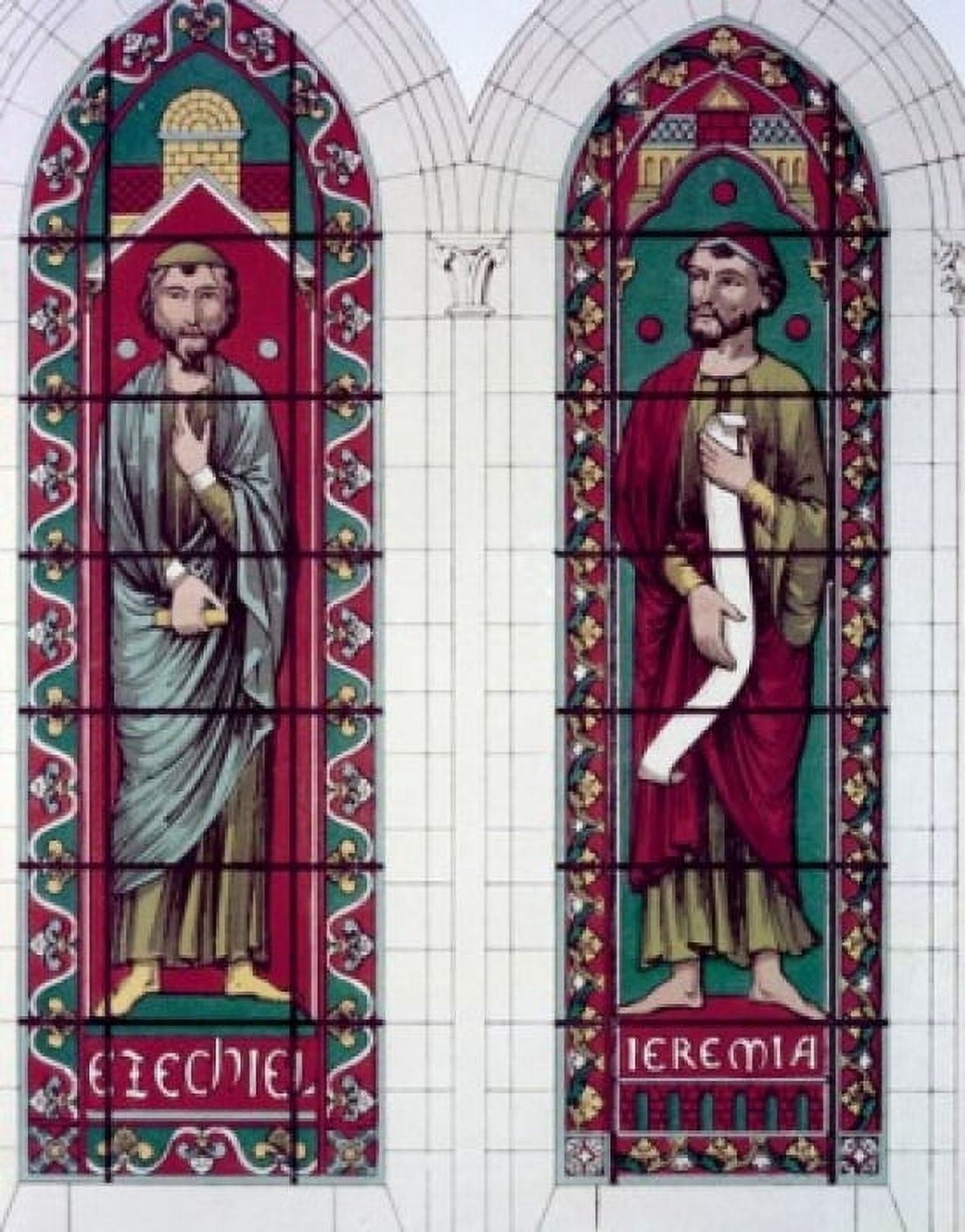 Prophets The Ezekiel And Jeremiah Stained Glass Canvas Art - (24 x 36)