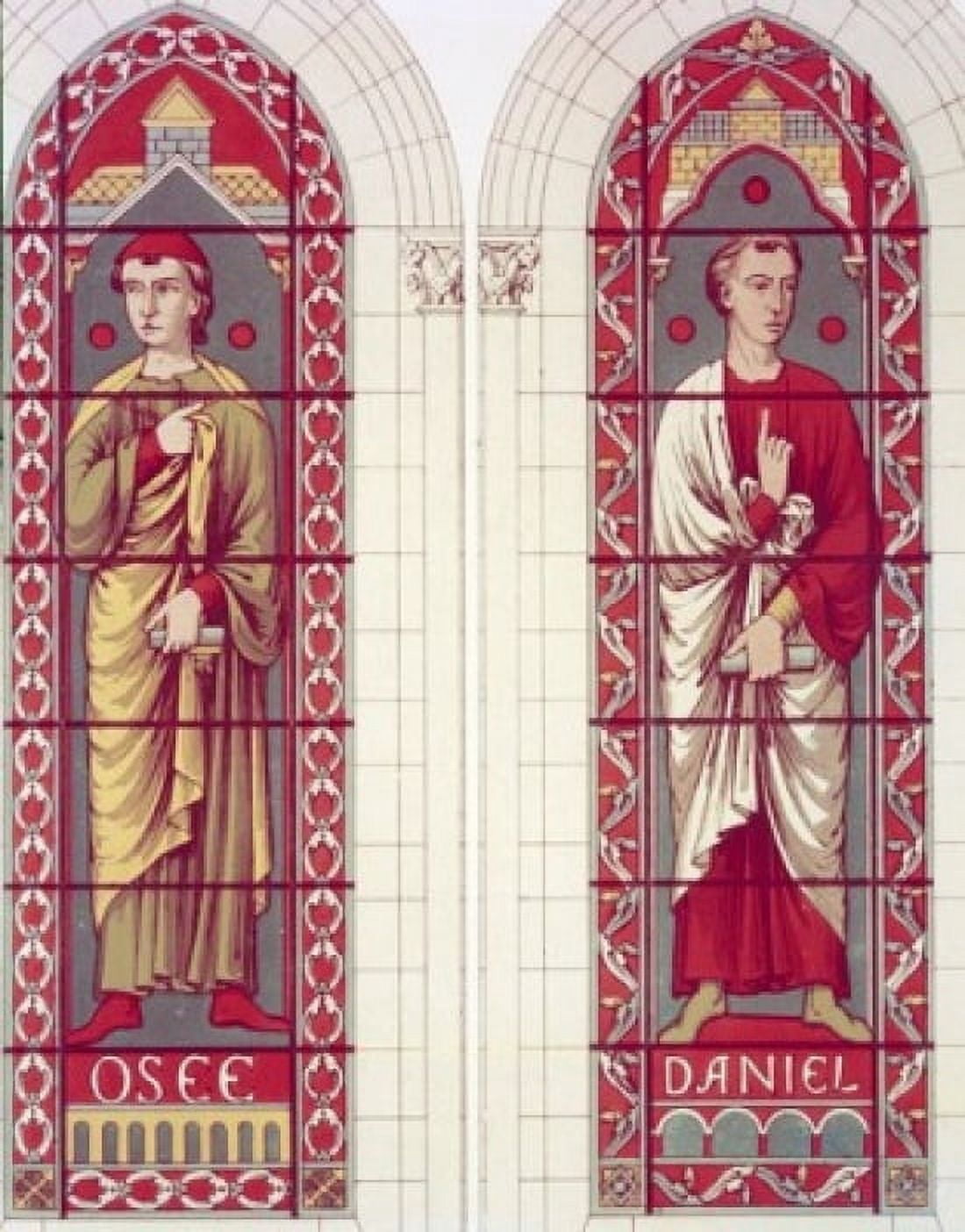 Prophets The Hosea And Daniel 13th Century Stained Glass STAINED GLASS Canvas Art - (24 x 36)