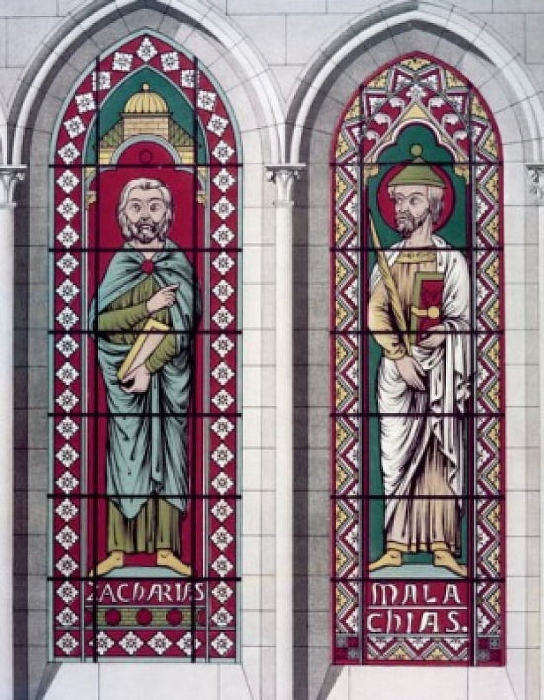 Prophets The Zacharias And Malachi 13th Century Stained Glass STAINED GLASS Canvas Art -  (18 x 24)