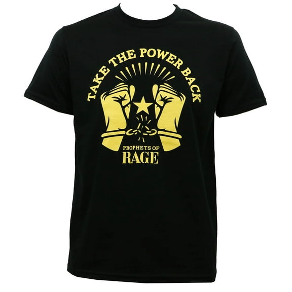 Prophets of Rage Men's Handcuffs Slim Fit T-Shirt Black S