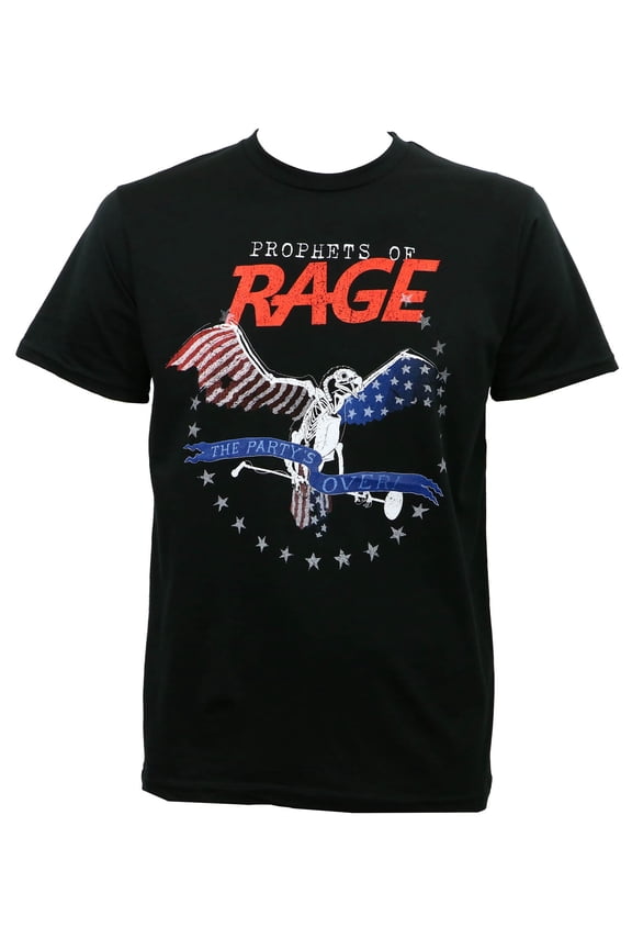 Prophets of Rage Men's Party's Over Slim Fit T-Shirt Black S