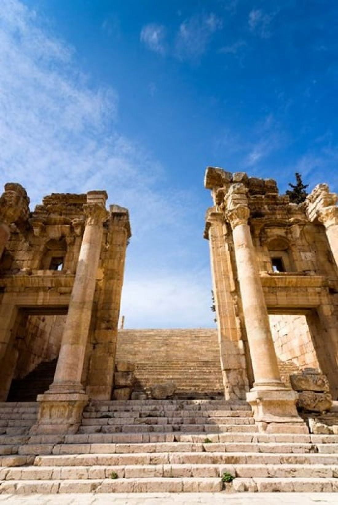 Propilaeum of the Temple of Artemis Jerash Gerasa Jordan Canvas Art - Nico Tondini DanitaDelimont (24 x 36)