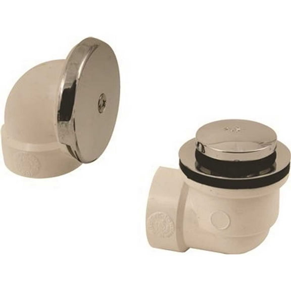 Proplus 173130 Toe Touch Waste and Overflow Kit Chrome