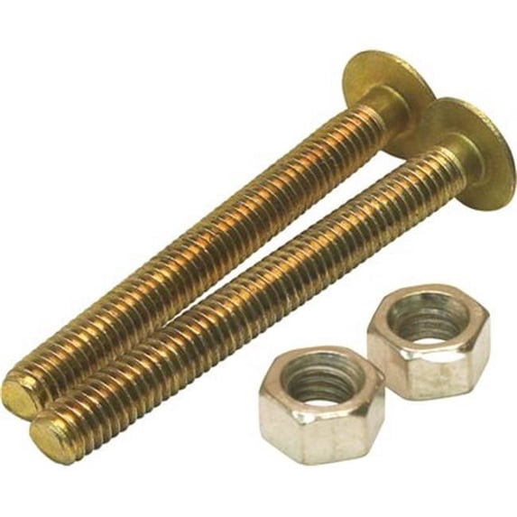Proplus 2489472 Proplus Round Closet Bolt 1/4 In. X 2-1/4 In. Solid Brass Pack Of 50