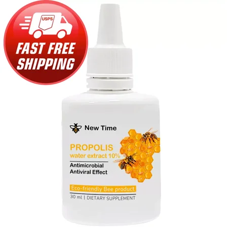 New Time Propolis Liquid Bee Tincture, 1 fl oz (30 ml)