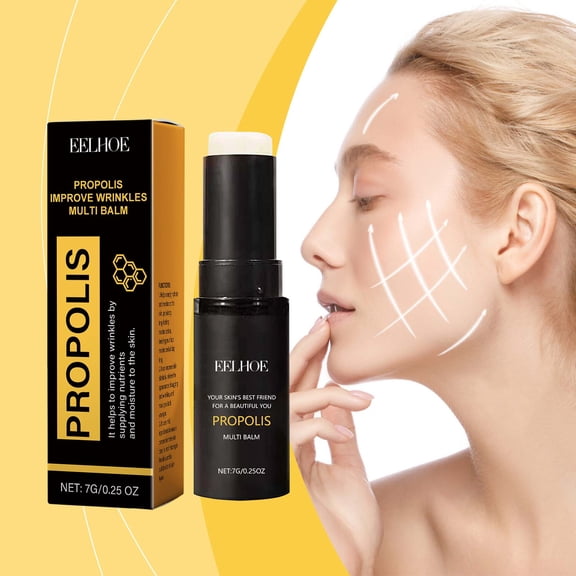 Propolis Firming and Moisturizing Stick, Daily Facial Skincare, Gentle Moisturizing for Dry Skin, Propolis Nourishing Stick