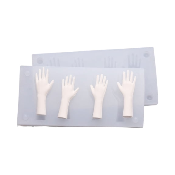 Proportional Hand Palms Silicone Mould for Light Resin Clay Crafting Creative Art Projects and Safe Skin Contact