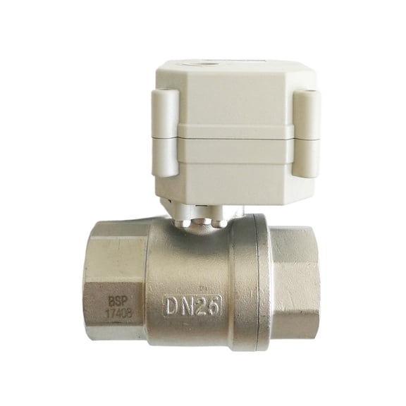 Proportional Valve 2 Way Brass 1'' DN25 Regulating Valve DC9-24V 5 Wires For Water Control ,Easy to Install