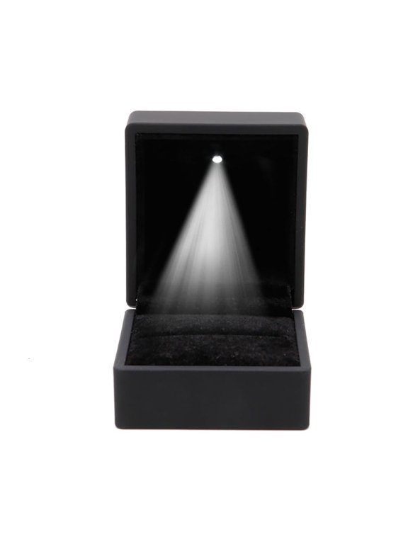 LED Lighted Earring Ring Gift Box Wedding Engagement Ring Jewelry Display