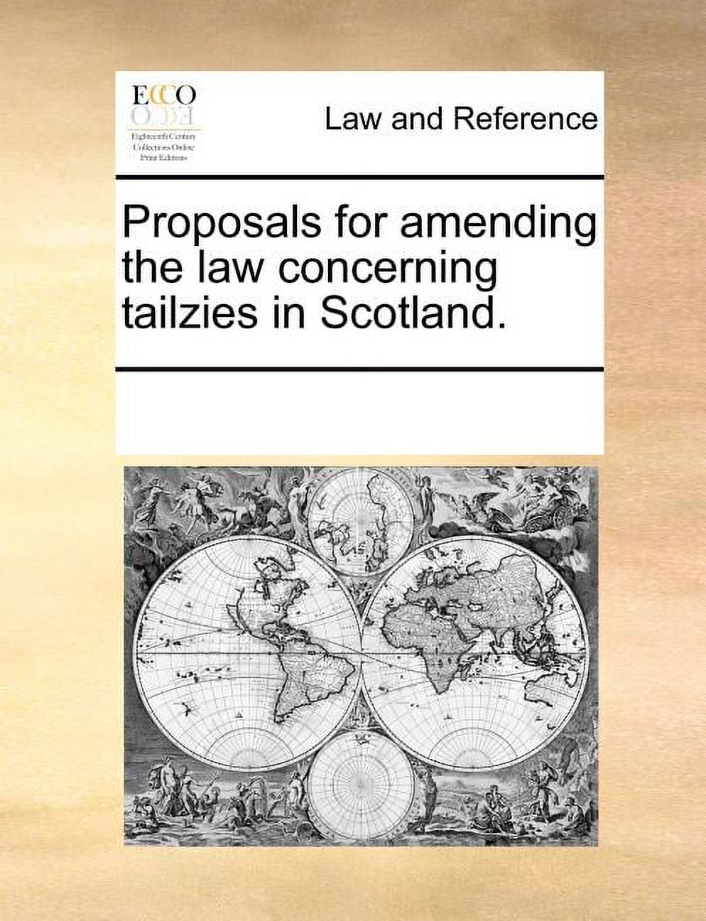 Proposals for Amending the Law Concerning Tailzies in Scotland. (Paperback) - image 1 of 1