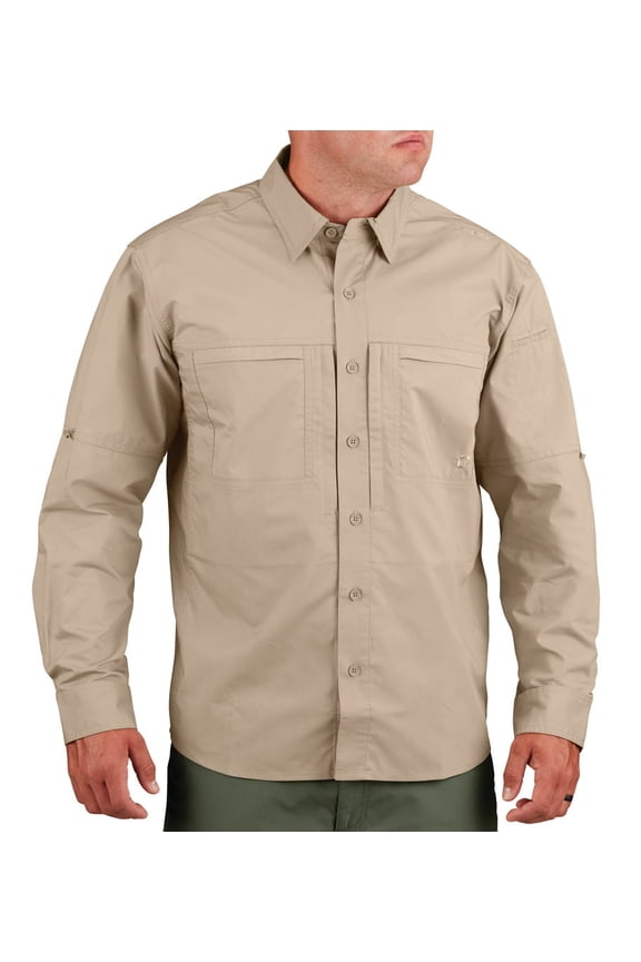 Hlx Shirt - Men's Long Sleeve Khaki S2