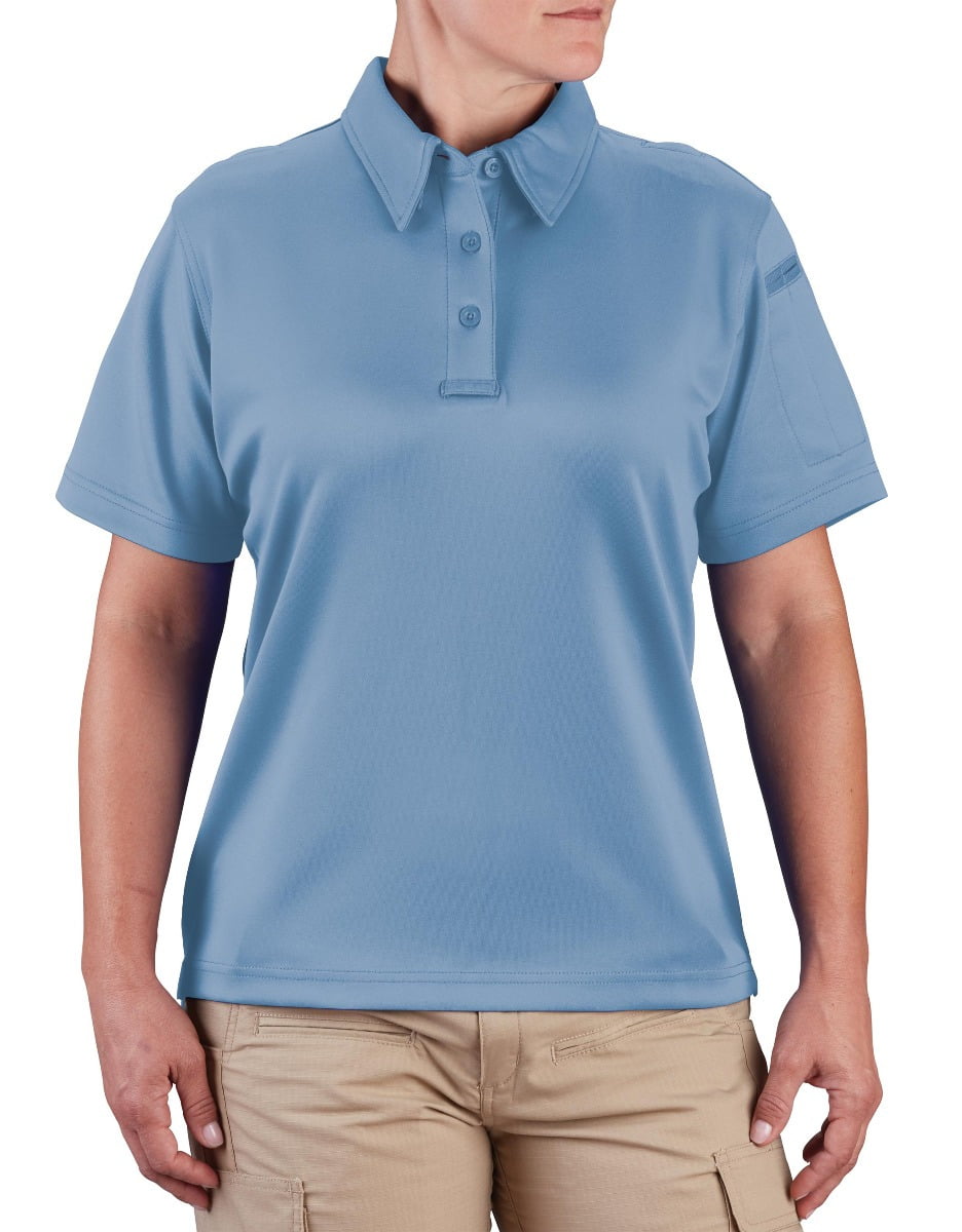 blauer women's long sleeve performance pro polo shirt 8144w