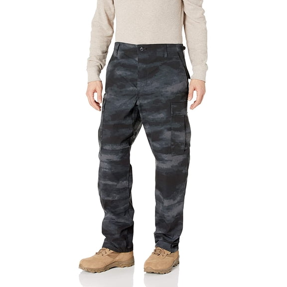 Propper Men's Bdu Trouser Button Fly - 65/35 Ripstop, A-TACS Le Camo, Large Regular