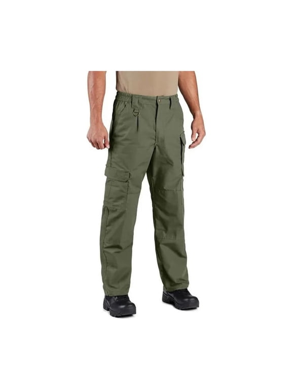 Men's Canvas Pant, Action-Stretch Waist 9-Pocket Teflon Duty Pant