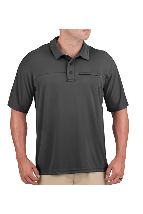 Men's Hlx Polo Short Sleeve Charcoal M