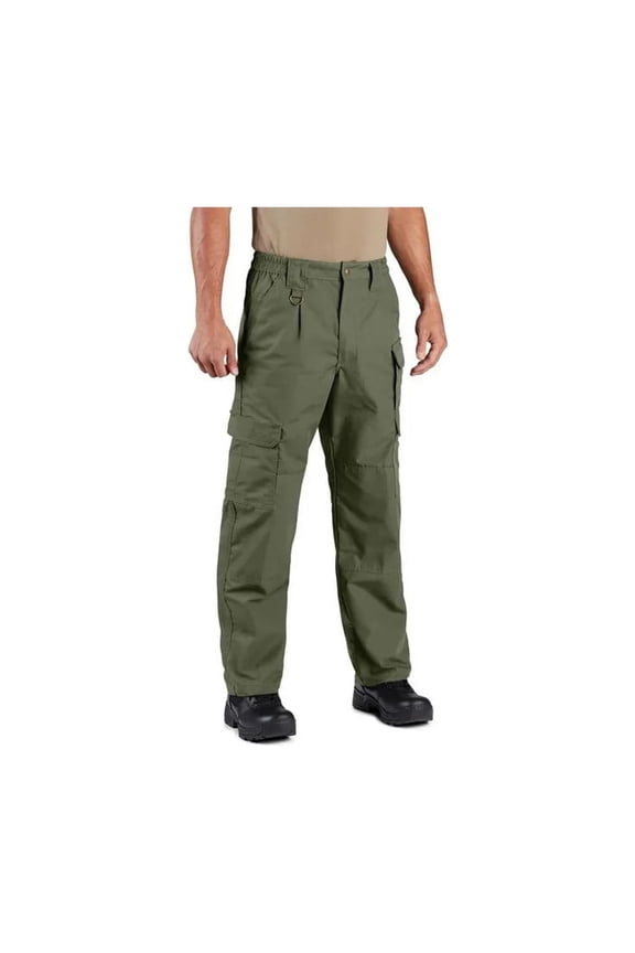 Men's Canvas Pant, Action-Stretch Waist 9-Pocket Teflon Duty Pant