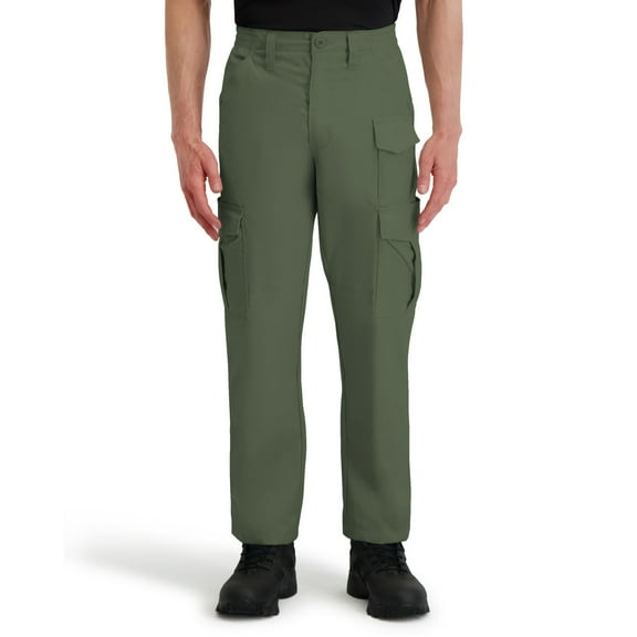 Propper Men's Stretch Waist Cargo Work Pant-Olive,Reinforced knee,Relaxed fit,Expandable cargo pockets