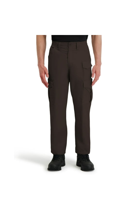 Men's Stretch Waist Cargo Work Pant-Sheriffs Brown,Reinforced knee,Relaxed fit,Expandable cargo pockets