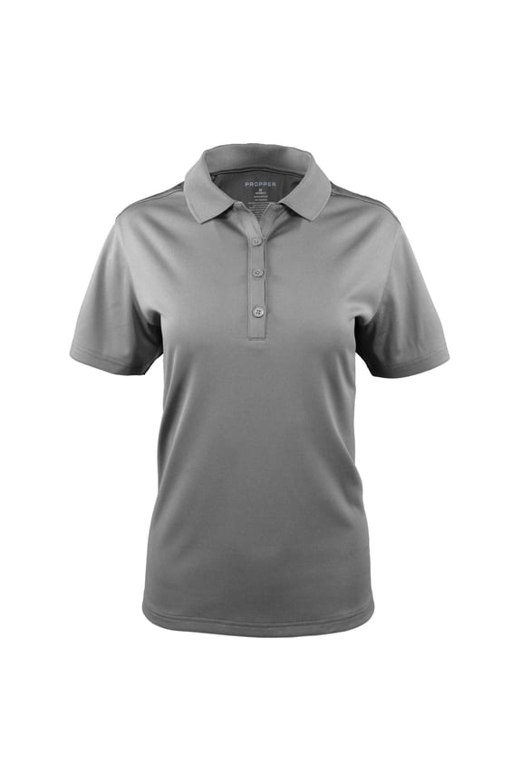 Midweight Women’s Short Sleeve Polo, Moisture-Wicking Uniform Shirt