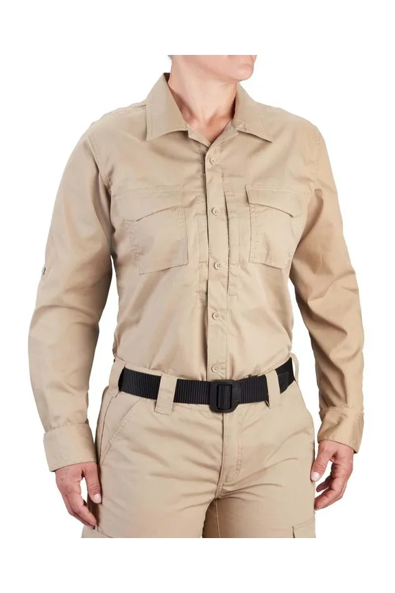 RevTac Shirt -Women's Long Sleeve Khaki L2