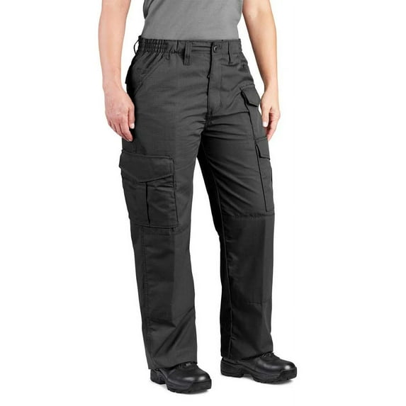 Propper Women's Durable Ripstop Cargo Pants Uniform 60/40 Cotton-Polyester Reinforced Knees Relaxed Fit 9 Pockets