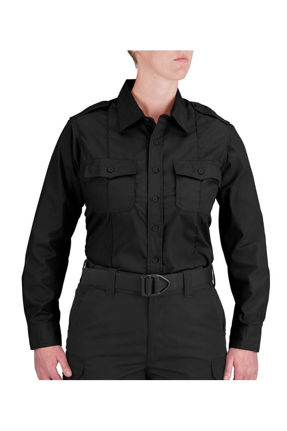 Women's Ls Class B Shirt Black Xxl