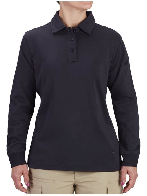 Women's Uniform Cotton Long Sleeve Polo