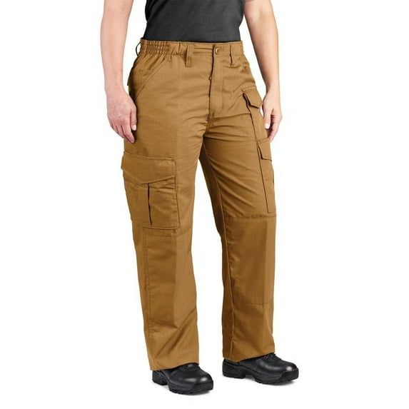 Propper Women's Durable Ripstop Cargo Pants Uniform 60/40 Cotton-Polyester Reinforced Knees Relaxed Fit 9 Pockets