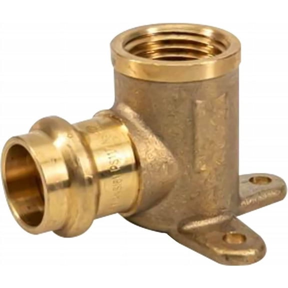 Propress Drop Ear Elbow - Pex 1/2" x 1/2" Female NPT Drop-ear Elbow -Copper Pro press Fitting - Copper Drop Ear Elbow - Solution for Quick Plumbing Installations (Pack of 1)