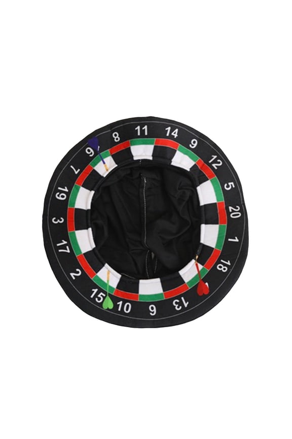 Props Adult Dartboard Hat Novelty 138in Bullseye Themed Sports Fan Accessory Carnival Unisex Headwear for Men Women