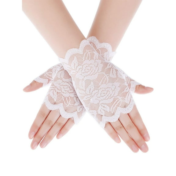 Props Half Finger Lace Design Gloves Elegant Stylish Accessories For Performances Themed Events Gothic Fashion