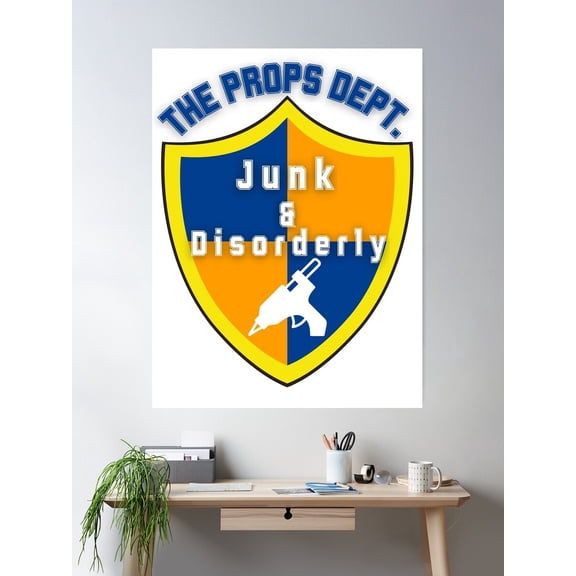 Props Junk & Disorderly Poster Wall Art, Modern Wall Decor For Living Room Bedroom, 24x36 UNFRAMED