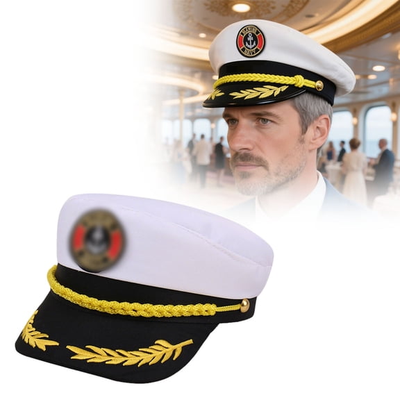 Props Sailor Hat Refreshing Nautical Accessory Enhancement for Themed Outfits Ideal for Kids and Adults