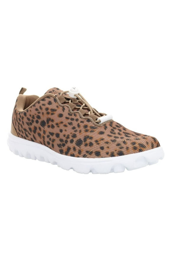 Propt Women's TravelActiv Safari Sneaker, Brown Cheetah, 7