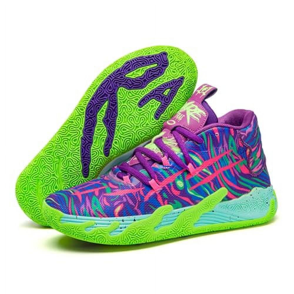 FOTN Women's Green High-Top Sneakers - Multicolor Fashion Athletic Basketball Shoes
