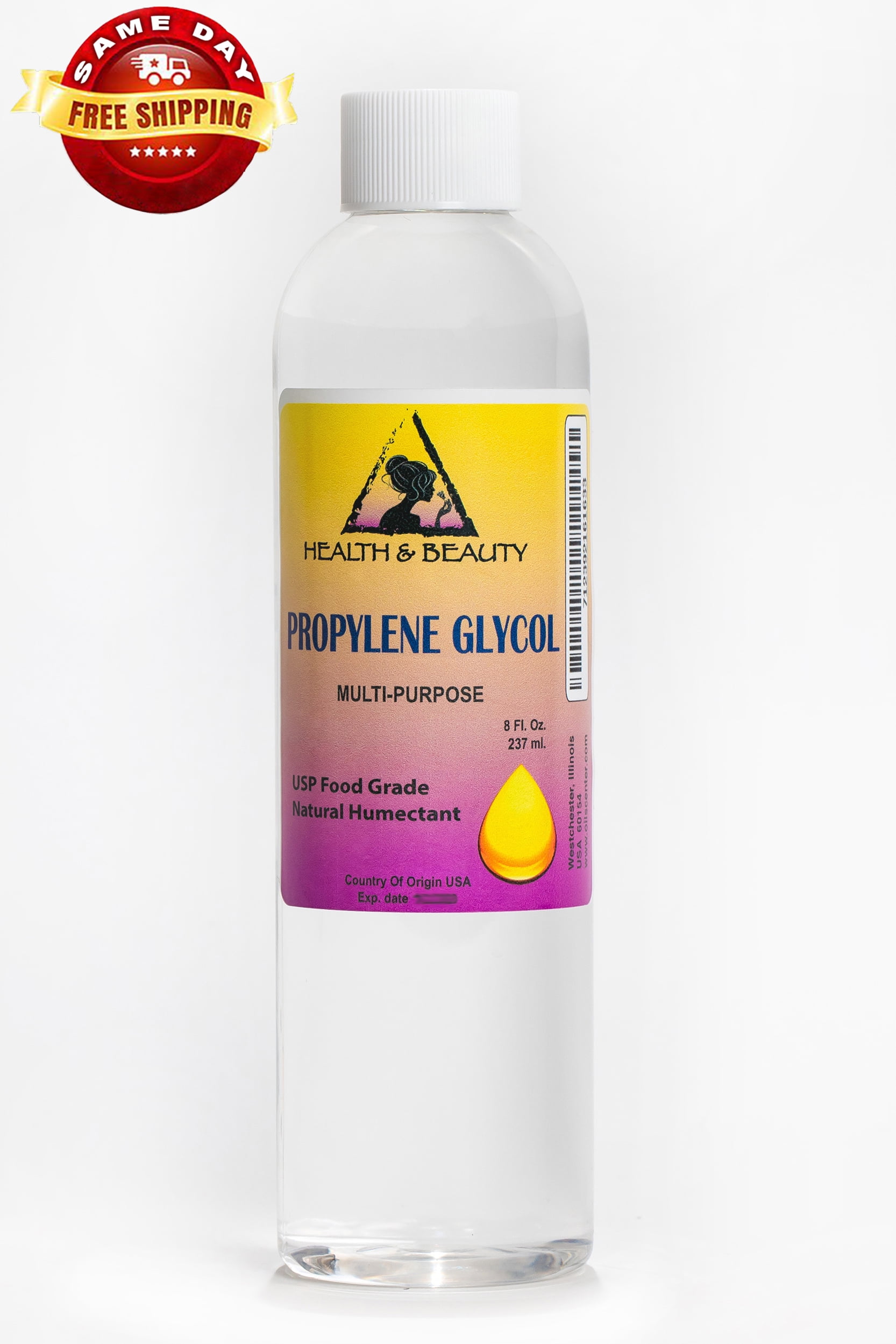 Propylene glycol personal care & medical grade diy non gmo premium natural pure 8 oz