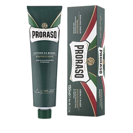 Proraso Shaving Cream, Refreshing and Toning, 5.2 oz (2 Pack)