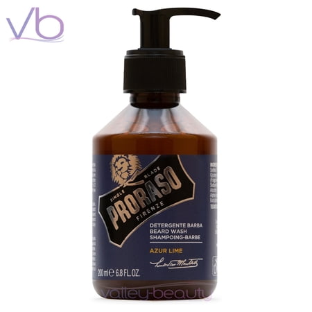 Proraso Single Blade Azur Lime Beard Wash, 200ml