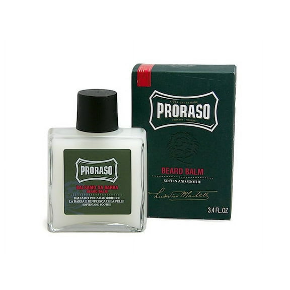 Proraso Single Blade Wood and Spice Beard Balm | Softening and Soothing Cream, 3.4 fl.oz.