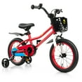 thumbnail image 1 of Costway 14" Kid’s Bike with Removable Training Wheels & Basket for 3-5 Years Old Red, 1 of 10